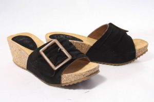 Hee Dames slippers zwart