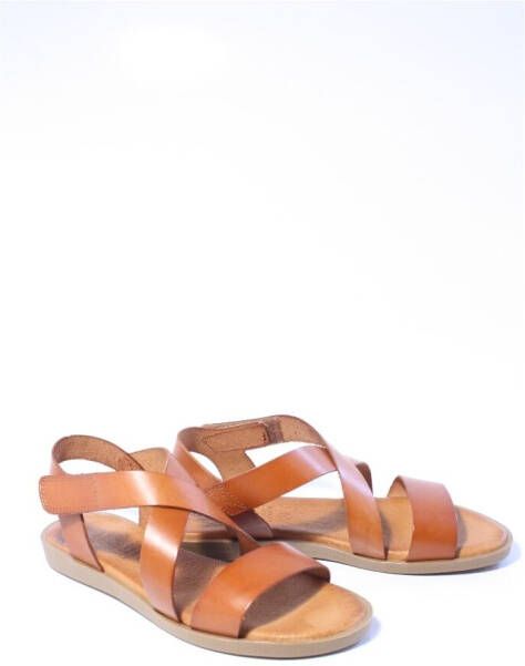 Hee Dames sandalen cognac