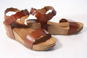 Hee Dames sandalen cognac