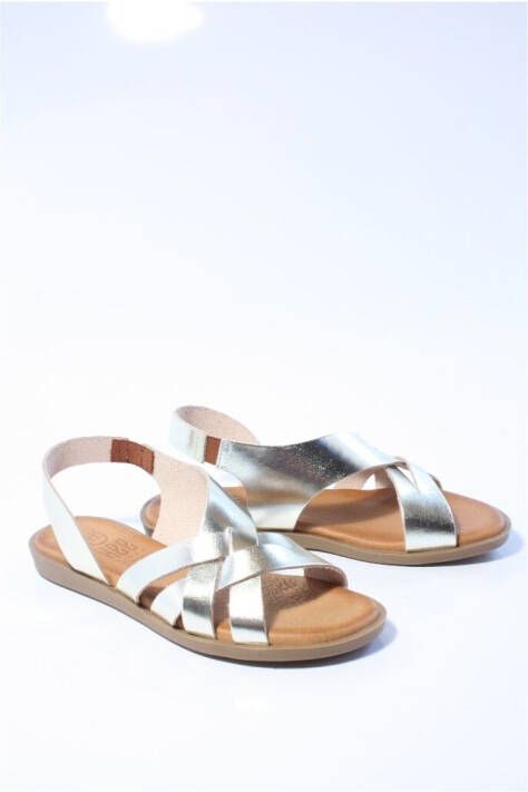 Hee Dames sandalen goud