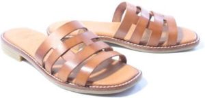 Hee slippers cognac