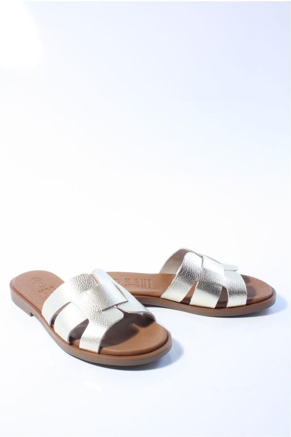 Hee Dames slippers brons