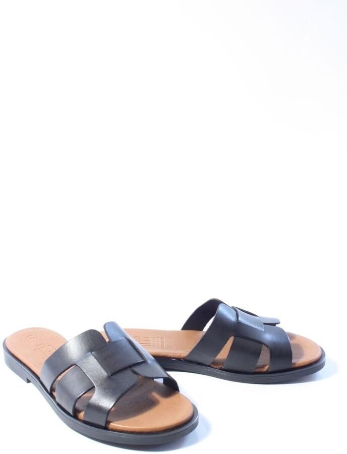 Hee Dames slippers zwart