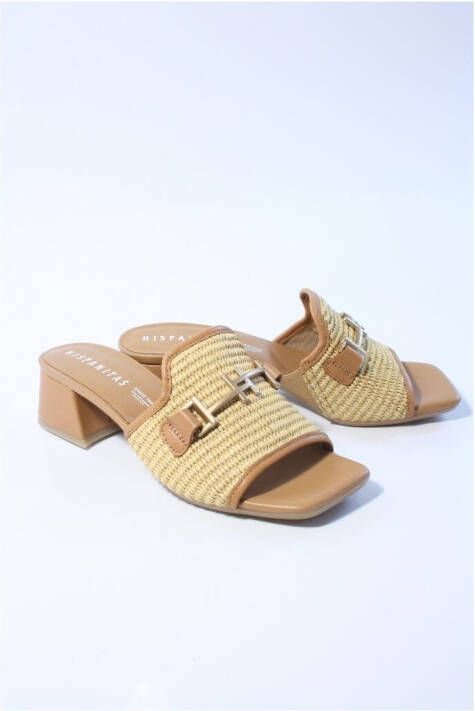 Hispanitas Dames slippers cognac