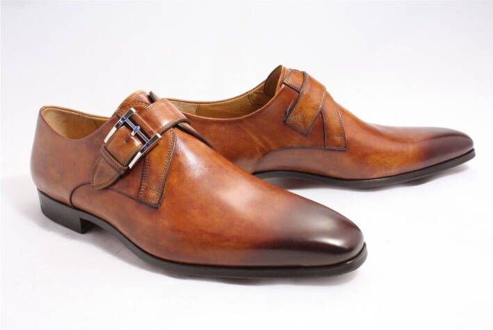 Magnanni Heren gespschoenen cognac