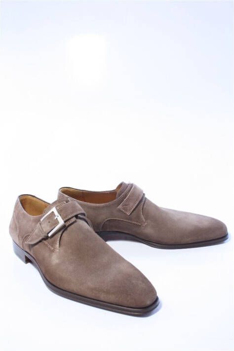 Magnanni Heren gespschoenen taupe