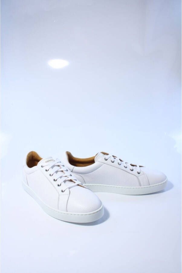 Magnanni Leve Leren Sneakers White Heren
