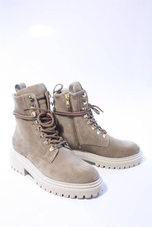 Nubikk Dames biker boots taupe