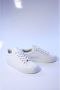 Nubikk Iconische Leren Sneaker met Gouden Oogjes White Dames - Thumbnail 4