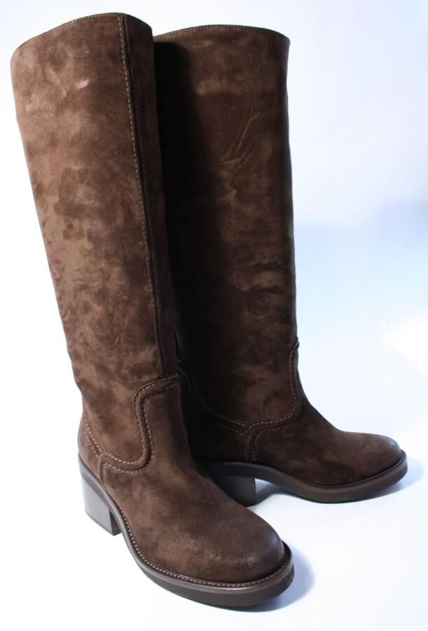 NUBIKK Hoge Laarzen Dames Cassy Boot Maat: 37 Materiaal: Suède Kleur: Bruin - Foto 4