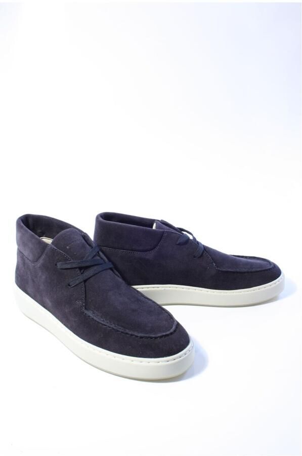 NUBIKK Lage Sneakers Heren Jiro Gio Heren Leer Donkerblauw - Foto 8