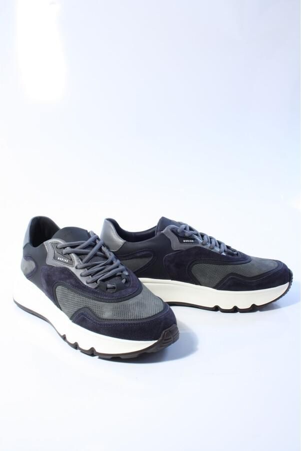 NUBIKK Lage Sneakers Heren Luca Noa Maat: 43 Materiaal: Leer Kleur: Blauw - Foto 3