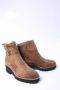 Paul Green Bruin Tinten 9763 Enkellaarsjes Enkelboots met rits Dames Cognac - Thumbnail 3