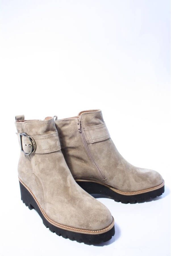 Paul green Dames enkellaars taupe