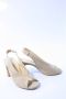 PAUL GREEN Slingbacks Dames 6038 Maat: 38 Materiaal: Suède Kleur: Beige - Thumbnail 4