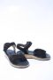 Paul Green 6105 Volwassenen Platte sandalenDames Sandalen Zwart - Thumbnail 4