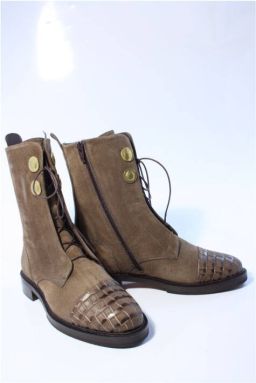 Pertini Dames enkellaars taupe