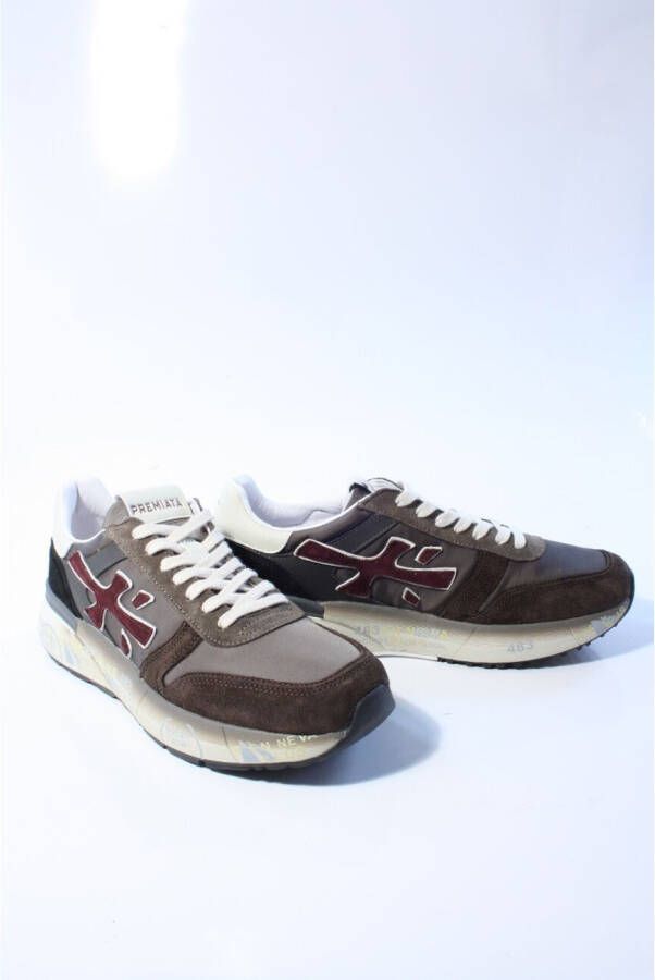 PREMIATA Lage Sneakers Heren Mick Maat: 41 Materiaal: Suède Kleur: Bruin