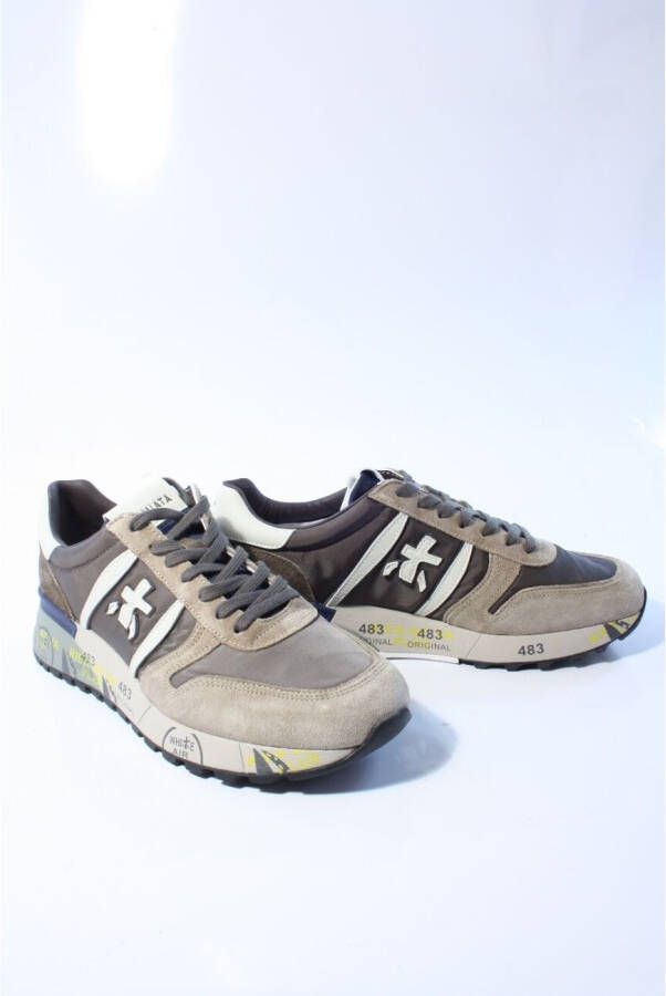 Premiata Lander Sneakers Suède Heren Beige - Foto 4