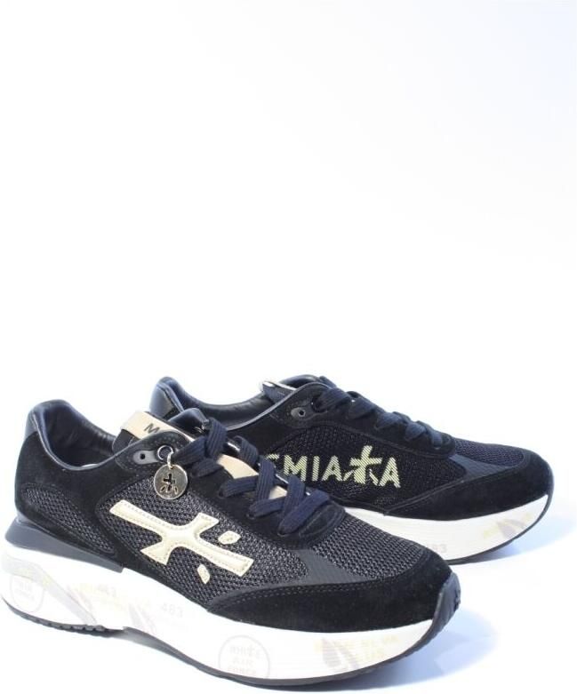 PREMIATA Lage Sneakers Dames Moerun-d Maat: 38 Materiaal: Suède Kleur: Zwart - Foto 6