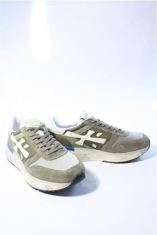PREMIATA Lage Sneakers Heren Mick Maat: 46 Materiaal: Suède Kleur: Groen - Foto 5