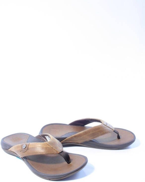 Reef Heren slippers cognac