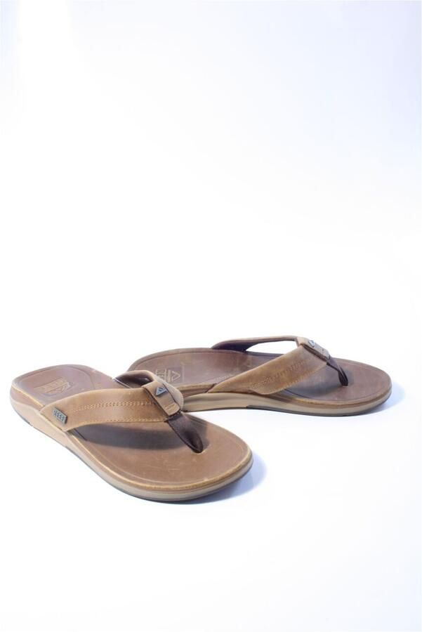 REEF Bruine Slippers Leather Offshore - Foto 7