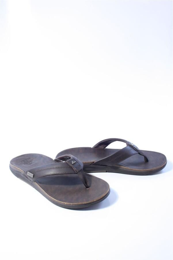 REEF Bruine Slippers Leather Offshore - Foto 7