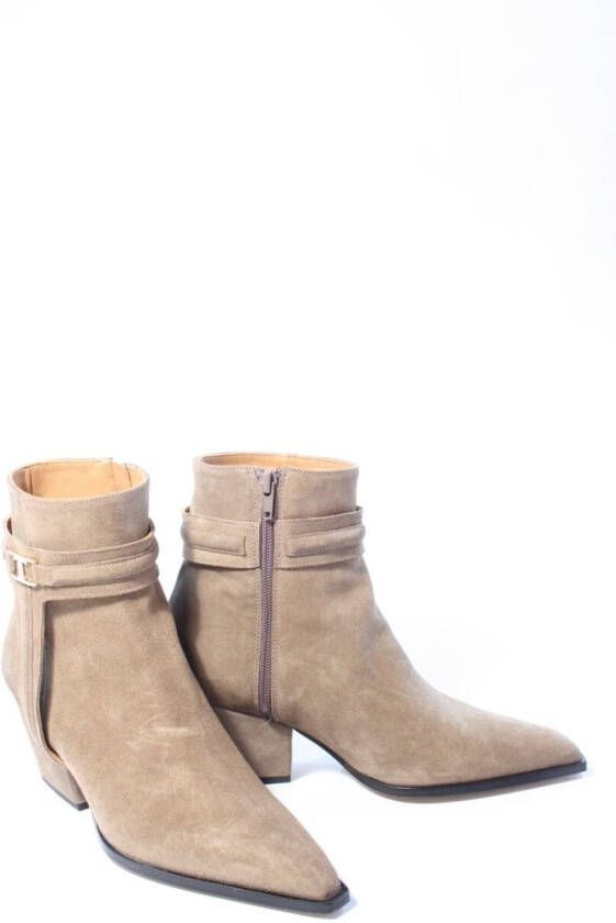 Toral Laarzen Taupe Enkellaarzen Taupe Tl-cossima