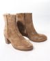 VIA VAI Taara Jade Sierra Farro Bruin Suede Enkellaars met hak Dames - Thumbnail 3