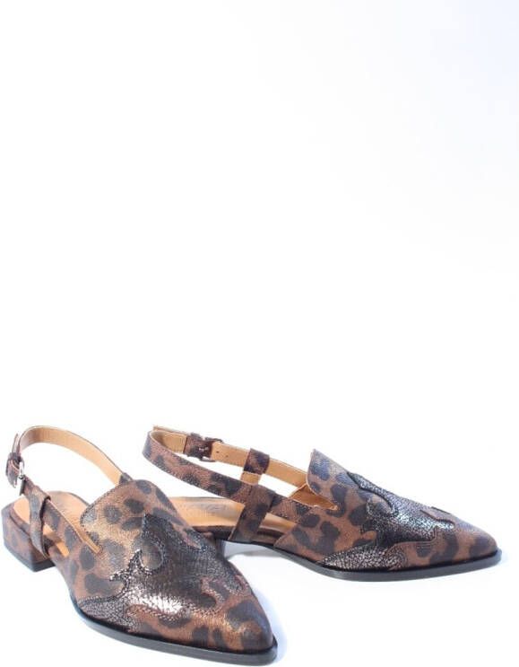 Via vai Dames slingback bruin