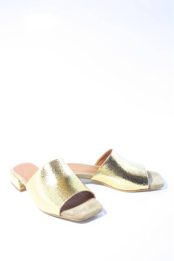 Via vai Dames slippers goud