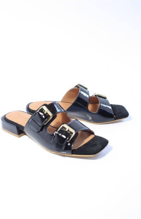 Via vai Dames slippers zwart