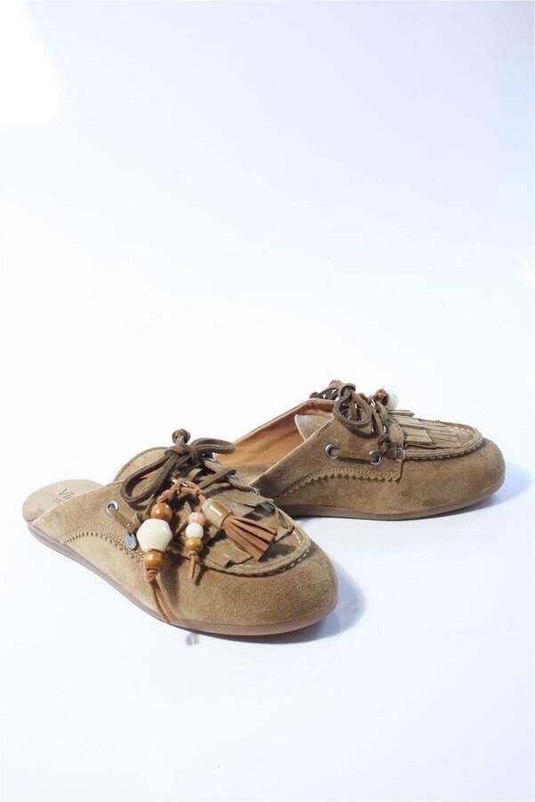 VIA VAI June Rhea Muiltjes Dames Suède Beige - Foto 2