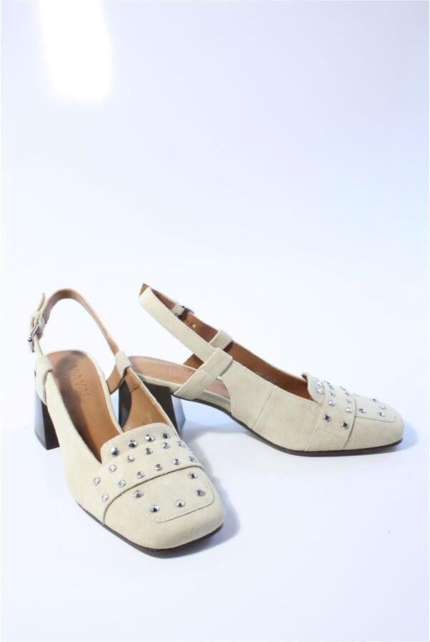 VIA VAI Laine Julia Slingbacks Dames Suède Geel - Foto 2