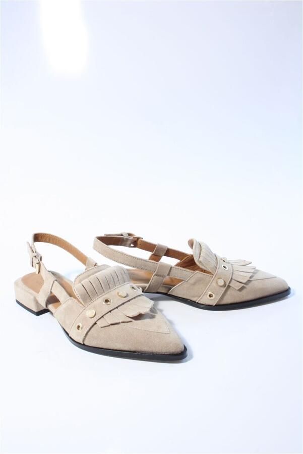 VIA VAI Jazz Tammi Slingbacks dames Suède Lichtbruin - Foto 2