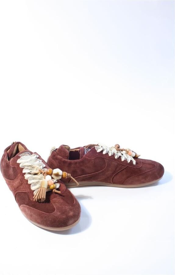 VIA VAI June Haven Sneakers Dames Suède Bruin - Foto 2