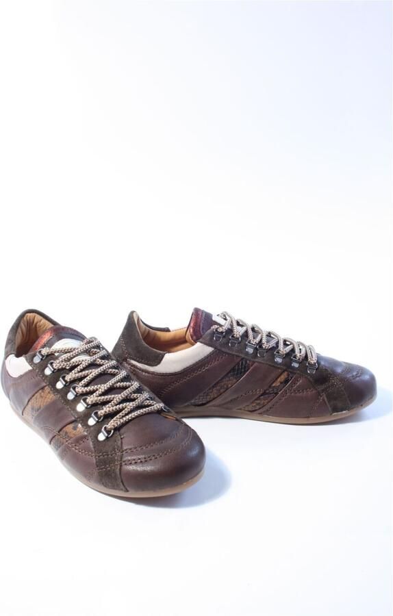 VIA VAI June Jackie Sneakers Dames Leer Suède Textiel Bruin - Foto 2