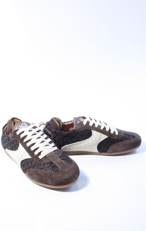 VIA VAI June Haylee Sneakers Dames Leer & Suède Bruin - Foto 3