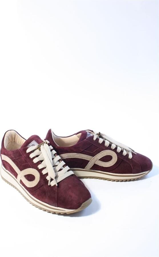 VIA VAI Mikki Eve Sneakers Dames Suède Bordeaux - Foto 3