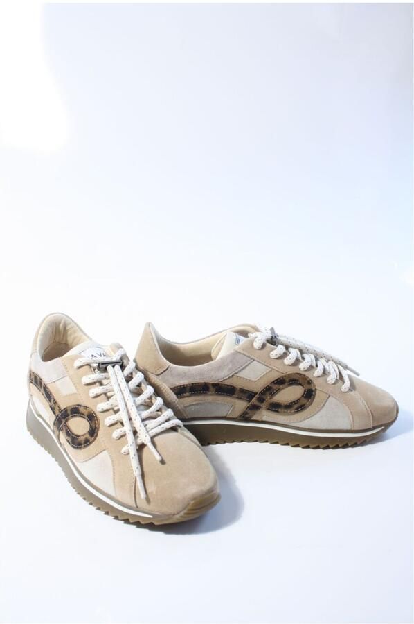 VIA VAI Mikki Eve Sneakers Dames Leer Suède Beige - Foto 2