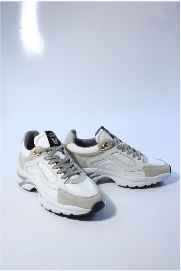 VIA VAI Vesper Macey Sneakers Dames Suède Textiel Leer Wit - Foto 2