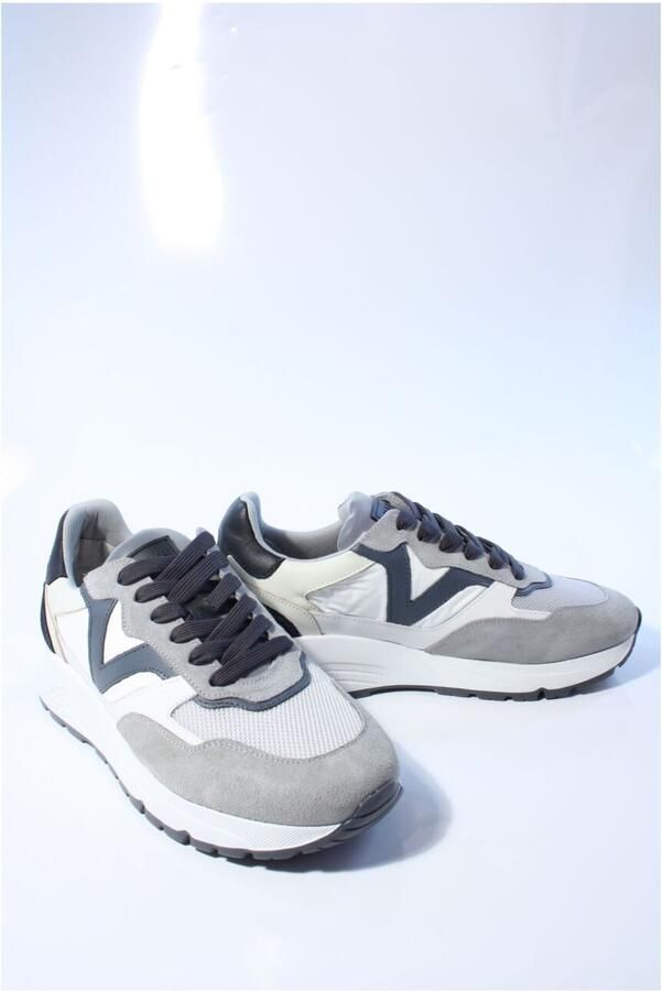 VIA VAI Owen Cody Sneakers Heren Leer Mesh Suède Textiel Blauw - Foto 4