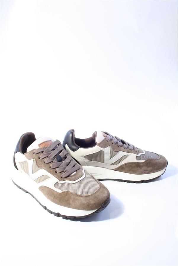 VIA VAI Owen Cody Sneakers Heren Leer Suède Bruin Beige - Foto 2
