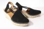 VIGUERA Vitelo Black 1825 Dames Espadrilles Zwart - Thumbnail 3