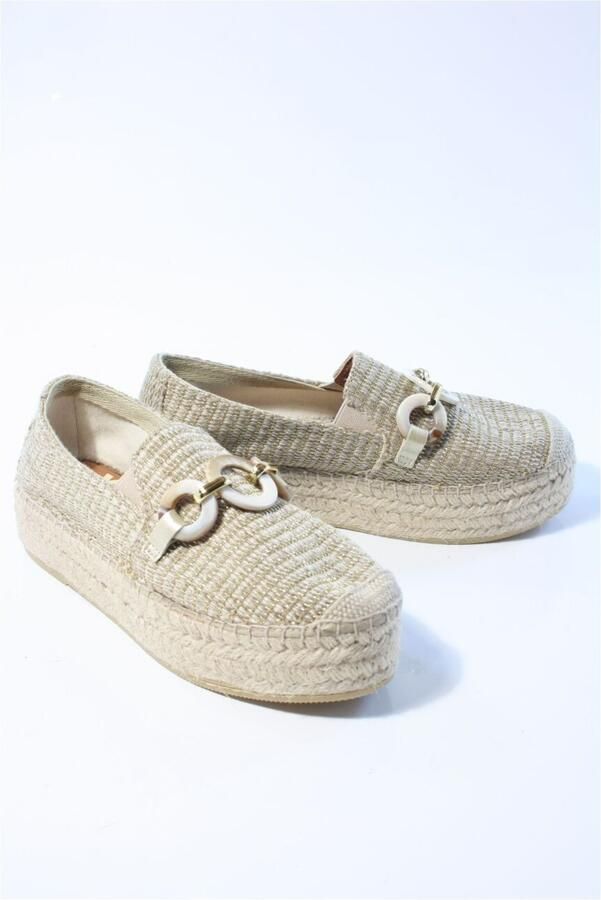 VIGUERA 2292 Loana Camello Instappers Beige Goud Textiel Dames Beige Goud - Foto 2