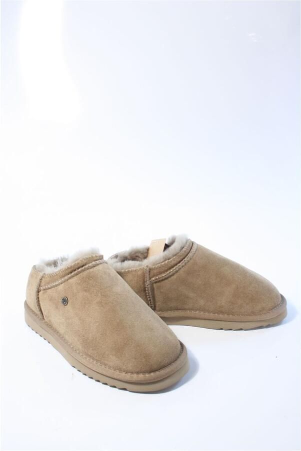 Warmbat Dames pantoffels taupe