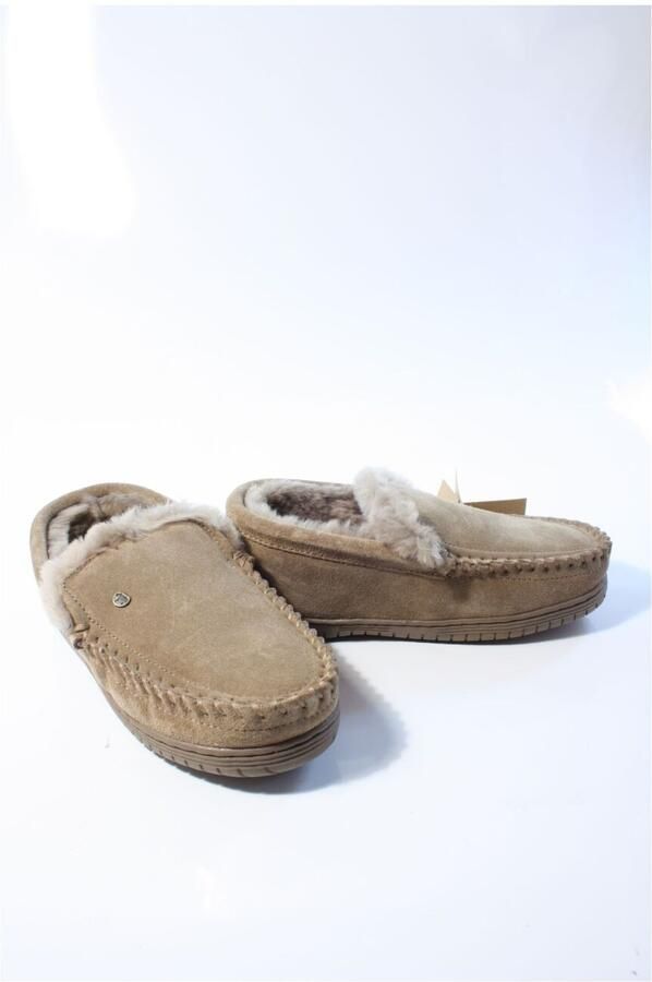 Warmbat Grizzly Men Suede Heren Sloffen Taupe Bruin - Foto 9