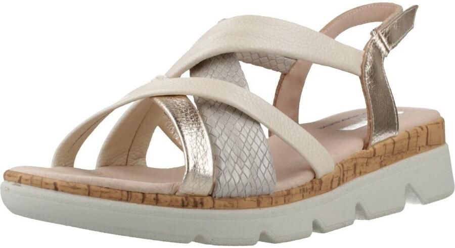 24 Hrs Sandalen met sleehak 26826 Combi Lino - Foto 3