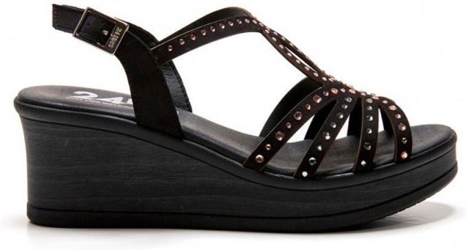 24 Hrs Sandalen met sleehak 26792